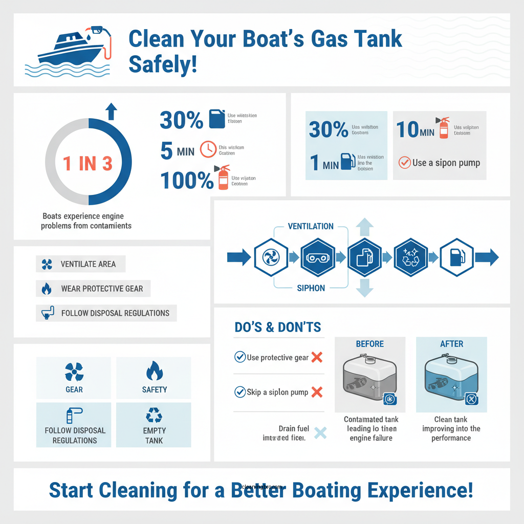 how to clean out a gas tank in a boat - Data Infographic and Statistics