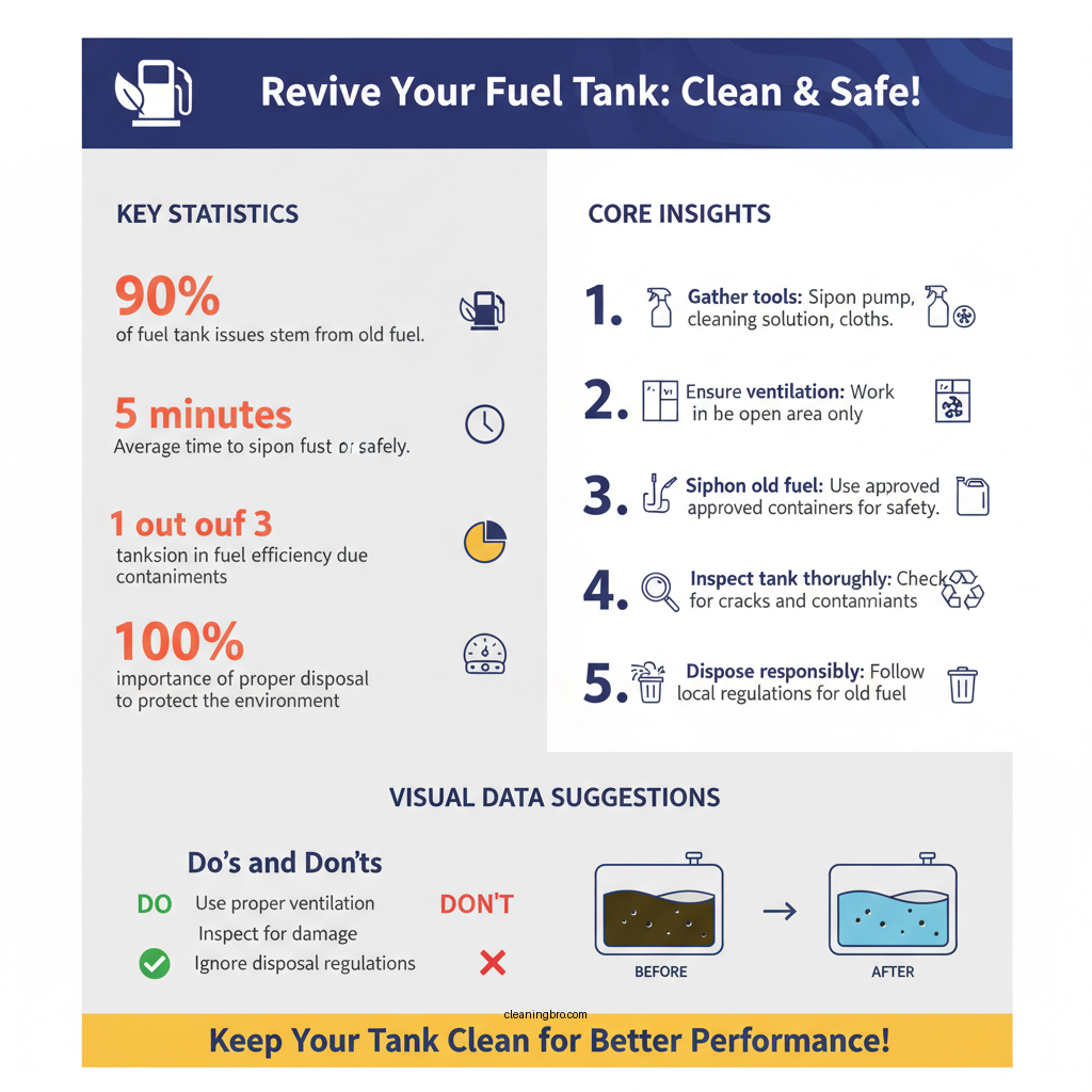 how to clean out a plastic fuel tank - Data Infographic and Statistics