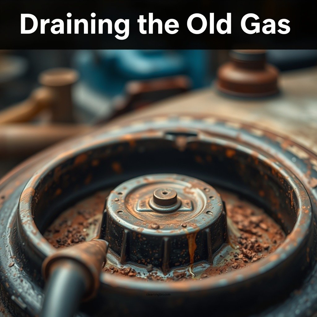 Draining the Old Gas - how to clean out an old gas tank