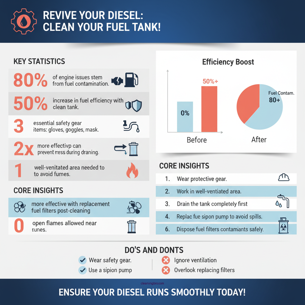 how to clean out diesel fuel tank - Data Infographic and Statistics