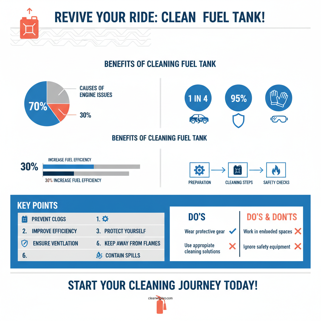 how to clean out fuel tank - Data Infographic and Statistics