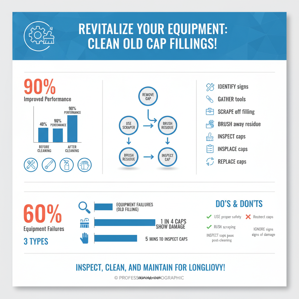 how to clean out old cap filling - Data Infographic and Statistics