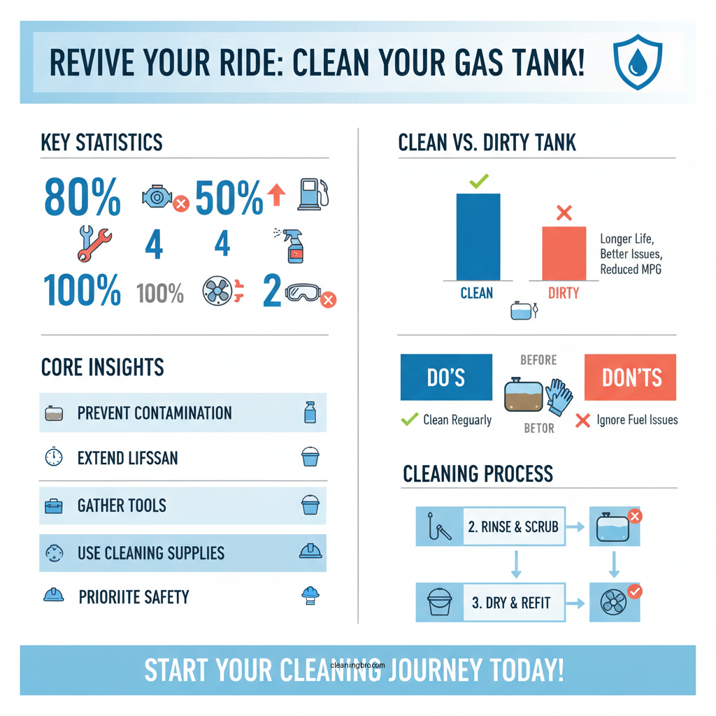 how to clean out plastic gas tank - Data Infographic and Statistics