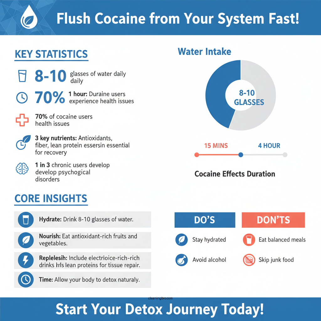 how to clean out your system of coke - Data Infographic and Statistics