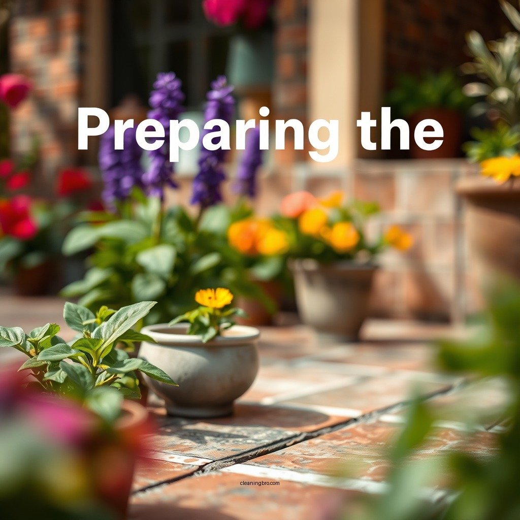 Preparing the Area for Cleaning - how to clean outdoor tiles