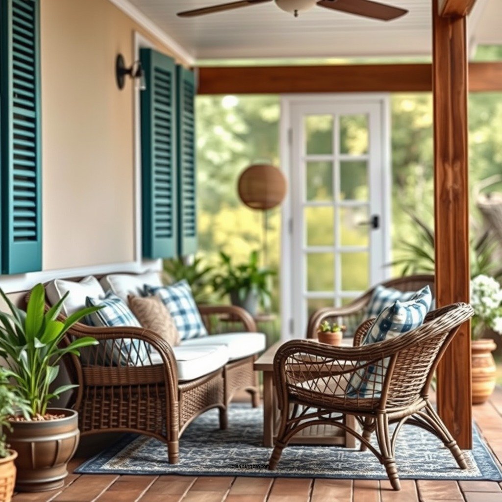 Remove Loose Debris - how to clean outdoor wicker furniture