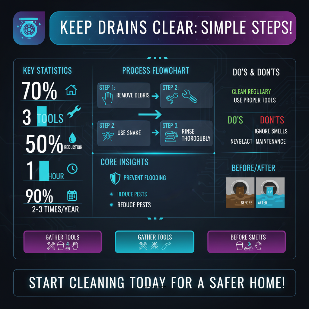how to clean outside drains - Data Infographic and Statistics