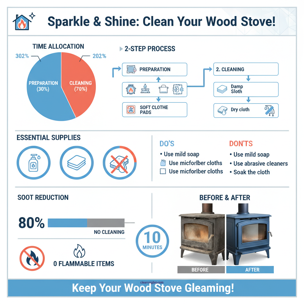 how to clean outside of wood stove - Data Infographic and Statistics
