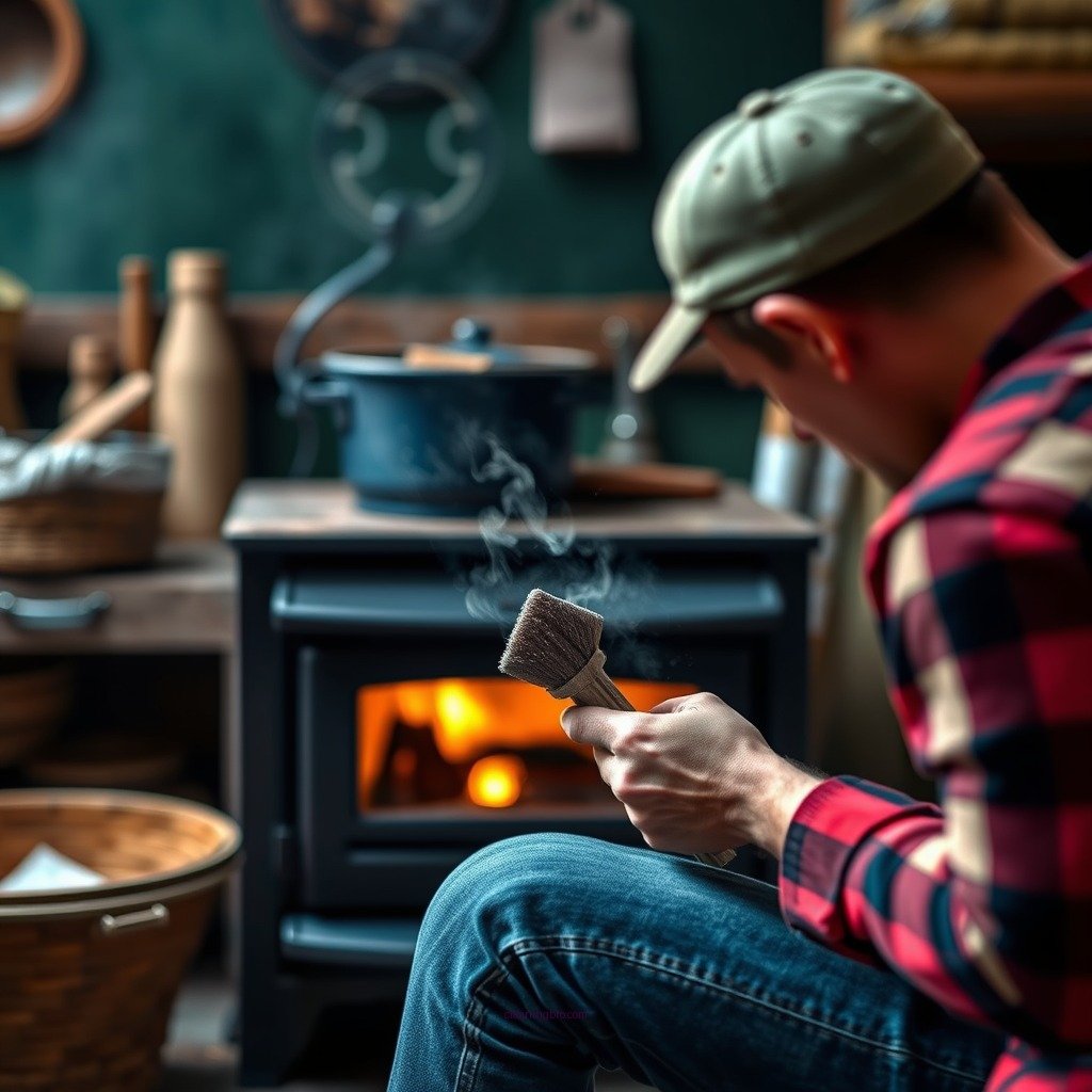 Prepare the Area - how to clean outside of wood stove