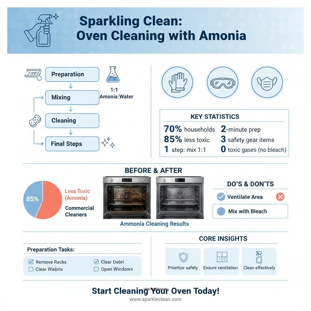 how to clean oven ammonia - Data Infographic and Statistics
