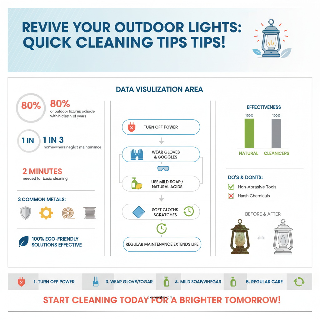 how to clean oxidized outdoor light fixtures - Data Infographic and Statistics