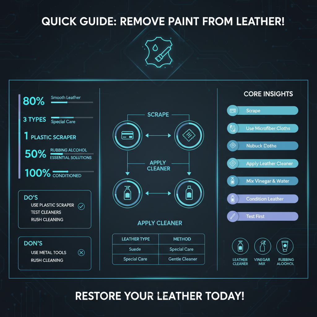 how to clean paint from leather - Data Infographic and Statistics
