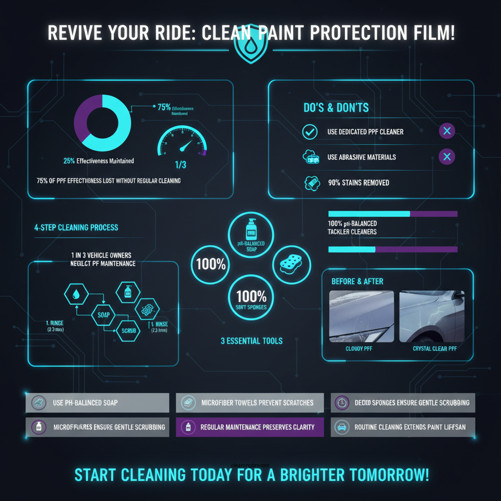 how to clean paint protection film - Data Infographic and Statistics