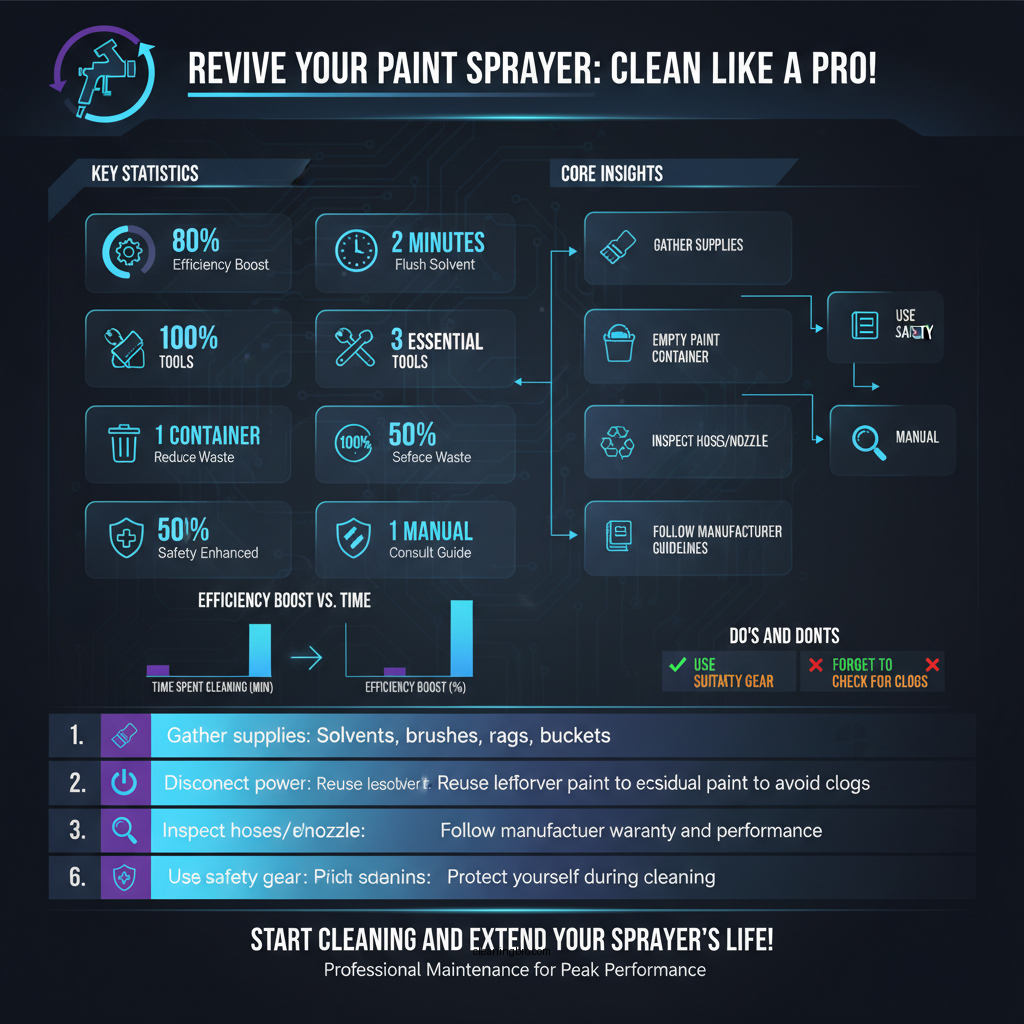 how to clean paint sprayer - Data Infographic and Statistics