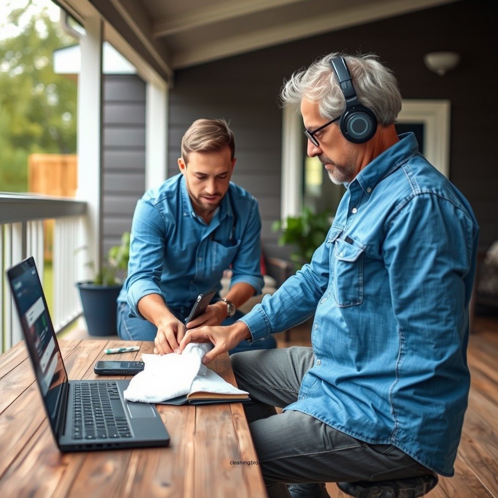Remove Furniture and Debris - how to clean painted deck before repainting