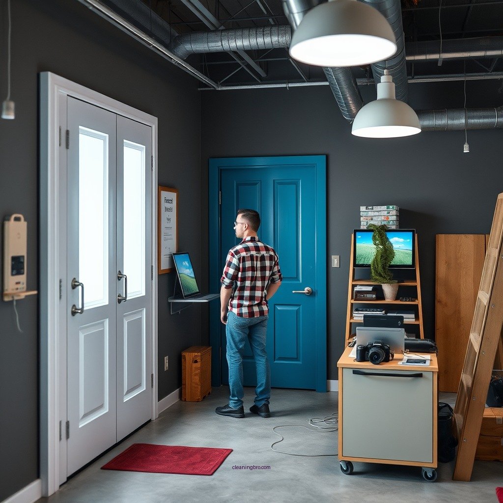 Prepare the Area - how to clean painted doors