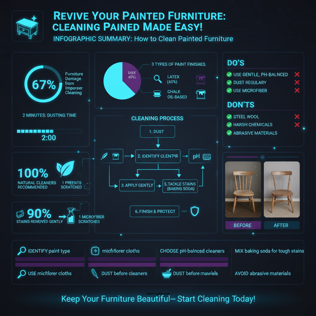 how to clean painted furniture - Data Infographic and Statistics