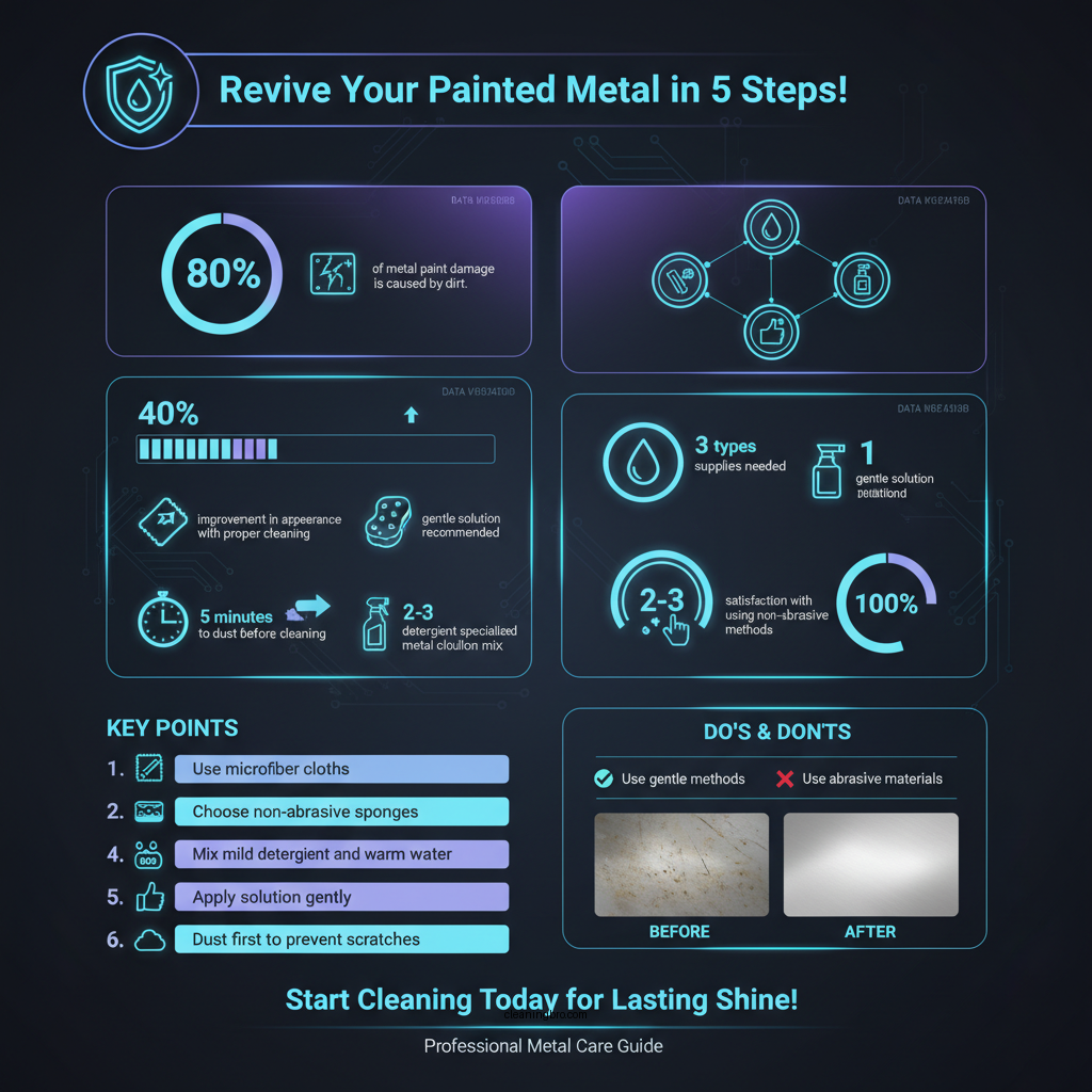 how to clean painted metal - Data Infographic and Statistics