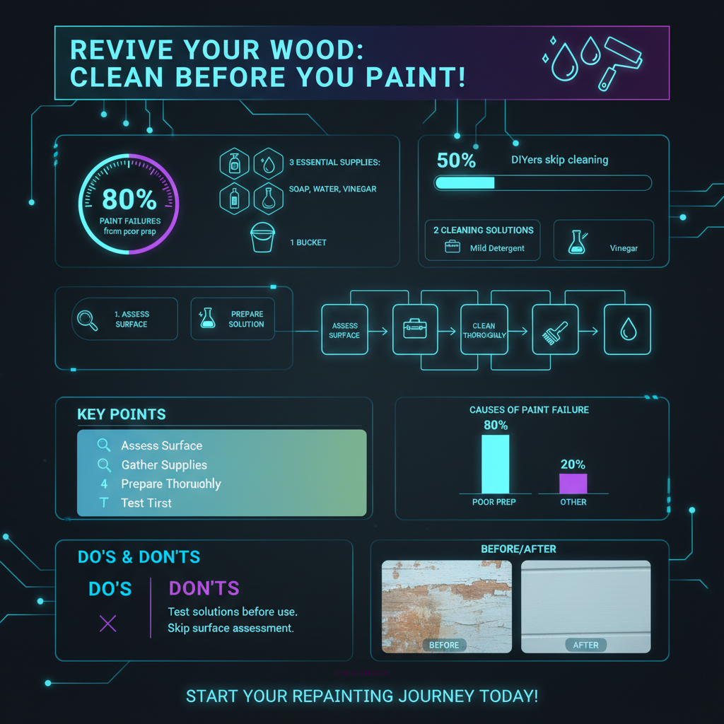 how to clean painted wood before repainting - Data Infographic and Statistics