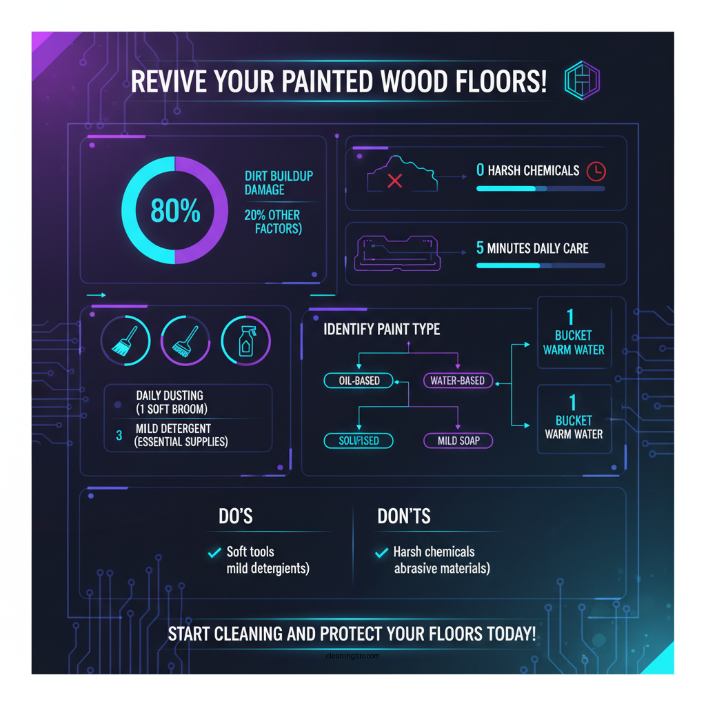 how to clean painted wood floors - Data Infographic and Statistics