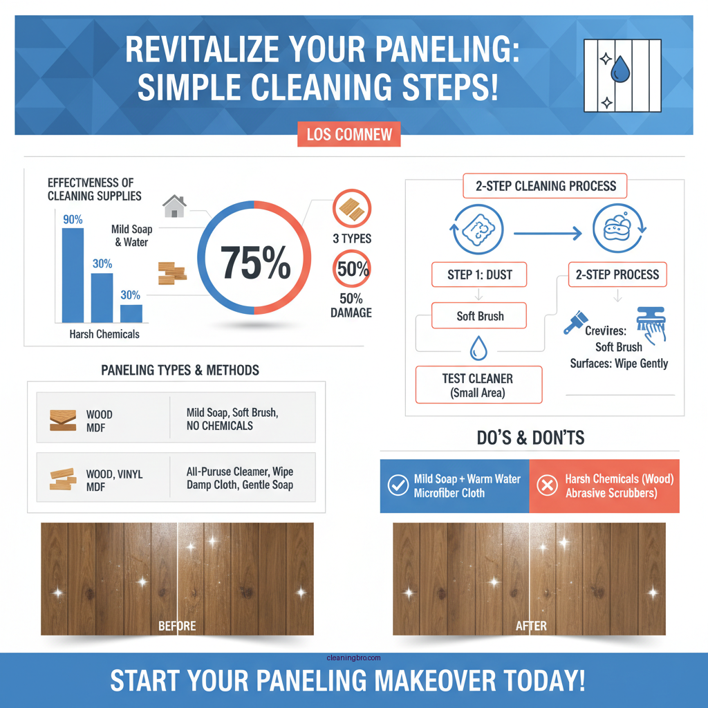 how to clean paneling - Data Infographic and Statistics