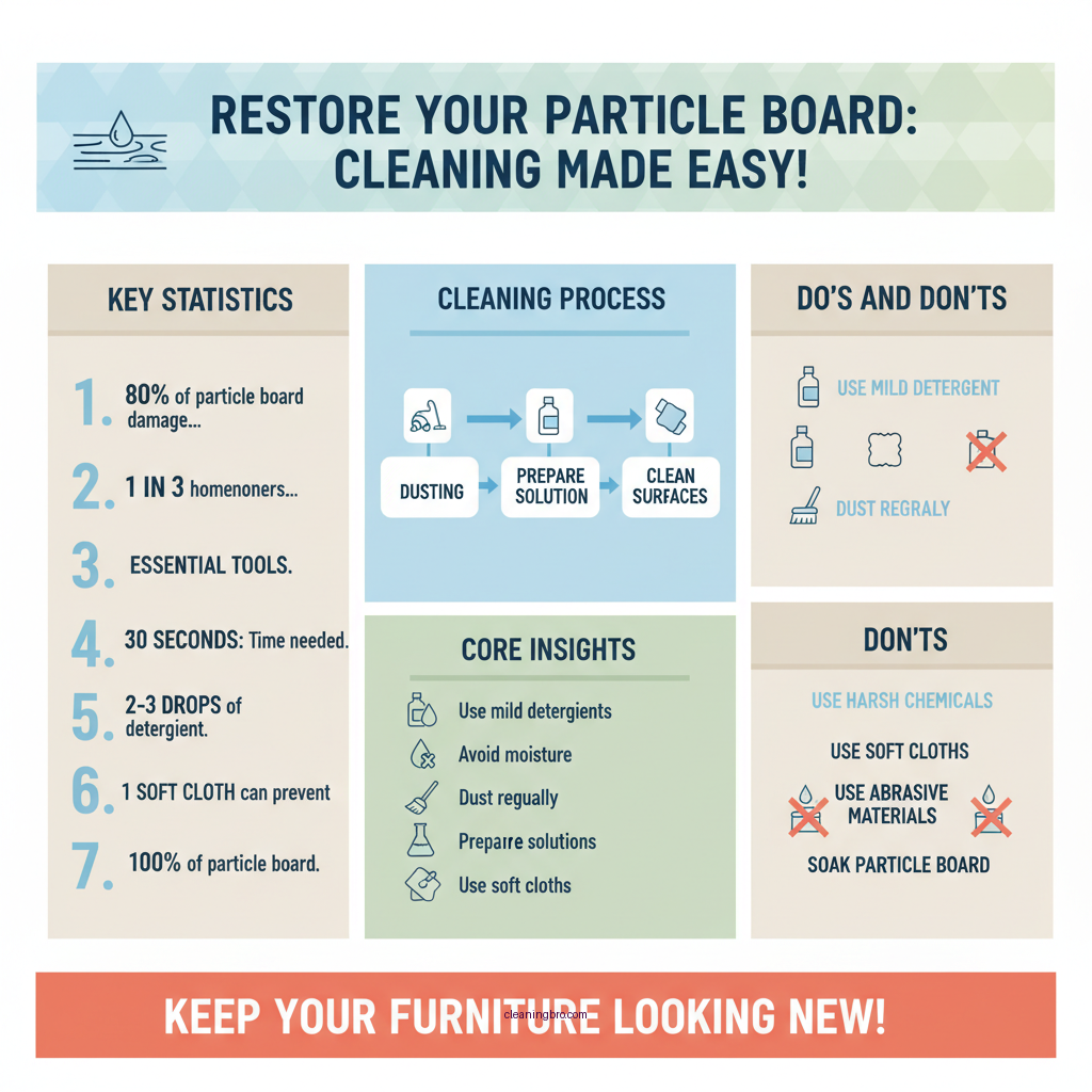 how to clean particle board - Data Infographic and Statistics
