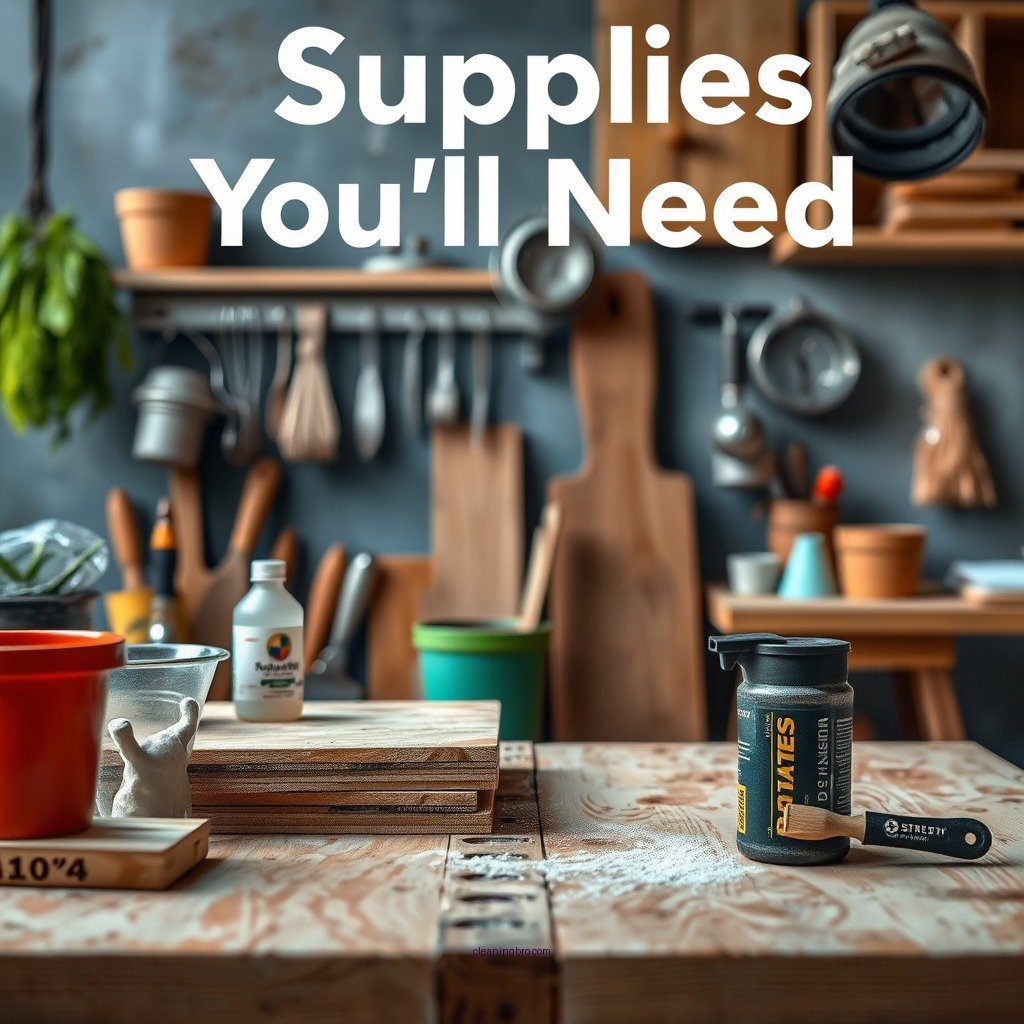Supplies You'll Need - how to clean particle board