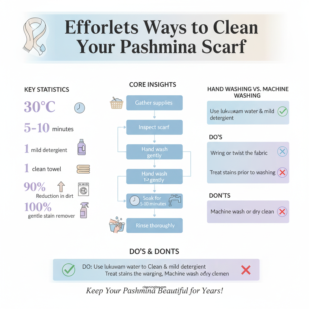 how to clean pashmina scarf - Data Infographic and Statistics