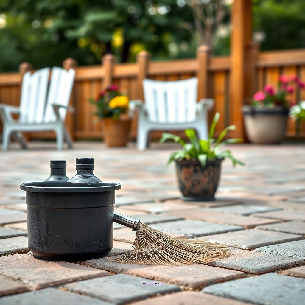 Choose the Right Cleaning Solution - how to clean patio pavers without removing sand