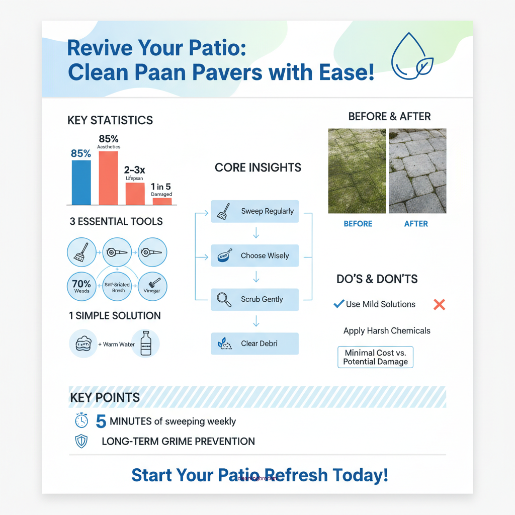 how to clean patio pavers without removing sand - Data Infographic and Statistics