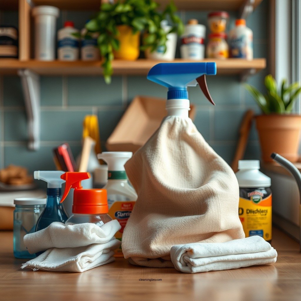 Gathering Cleaning Supplies - how to clean pax