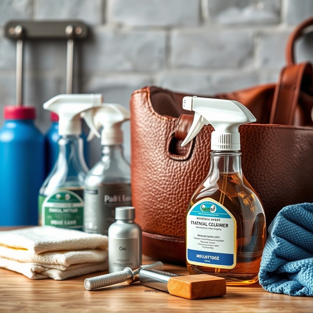Essential Cleaning Supplies - how to clean pebbled leather