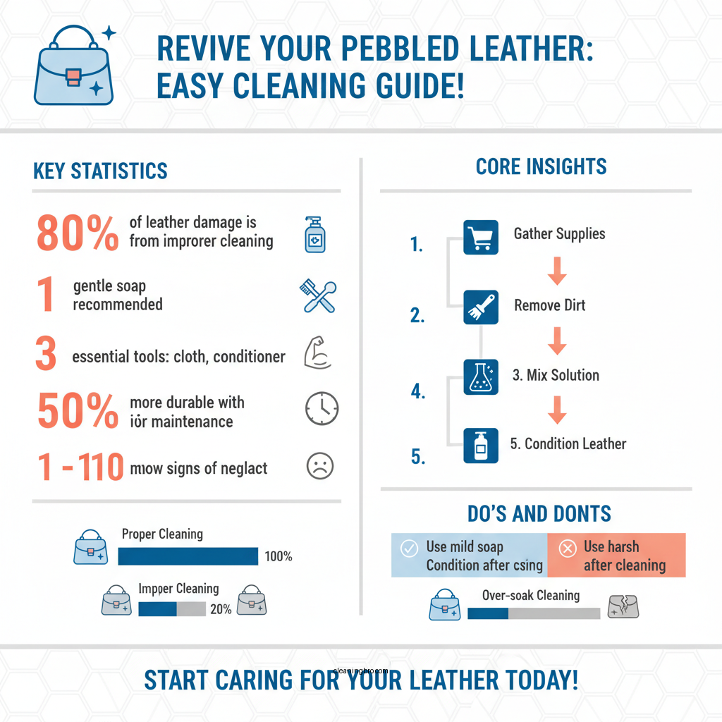 how to clean pebbled leather - Data Infographic and Statistics