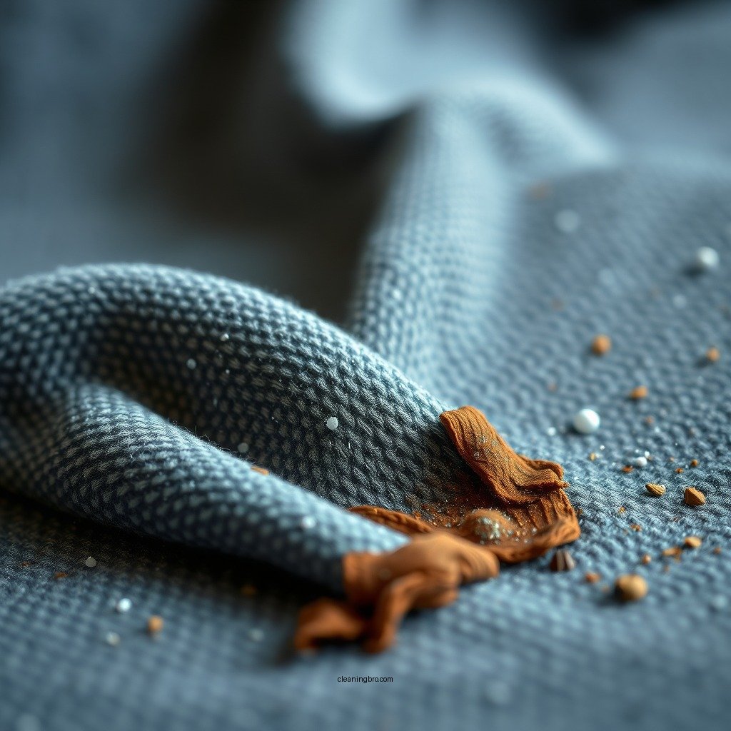 Blotting the Stain - how to clean pee from sofa