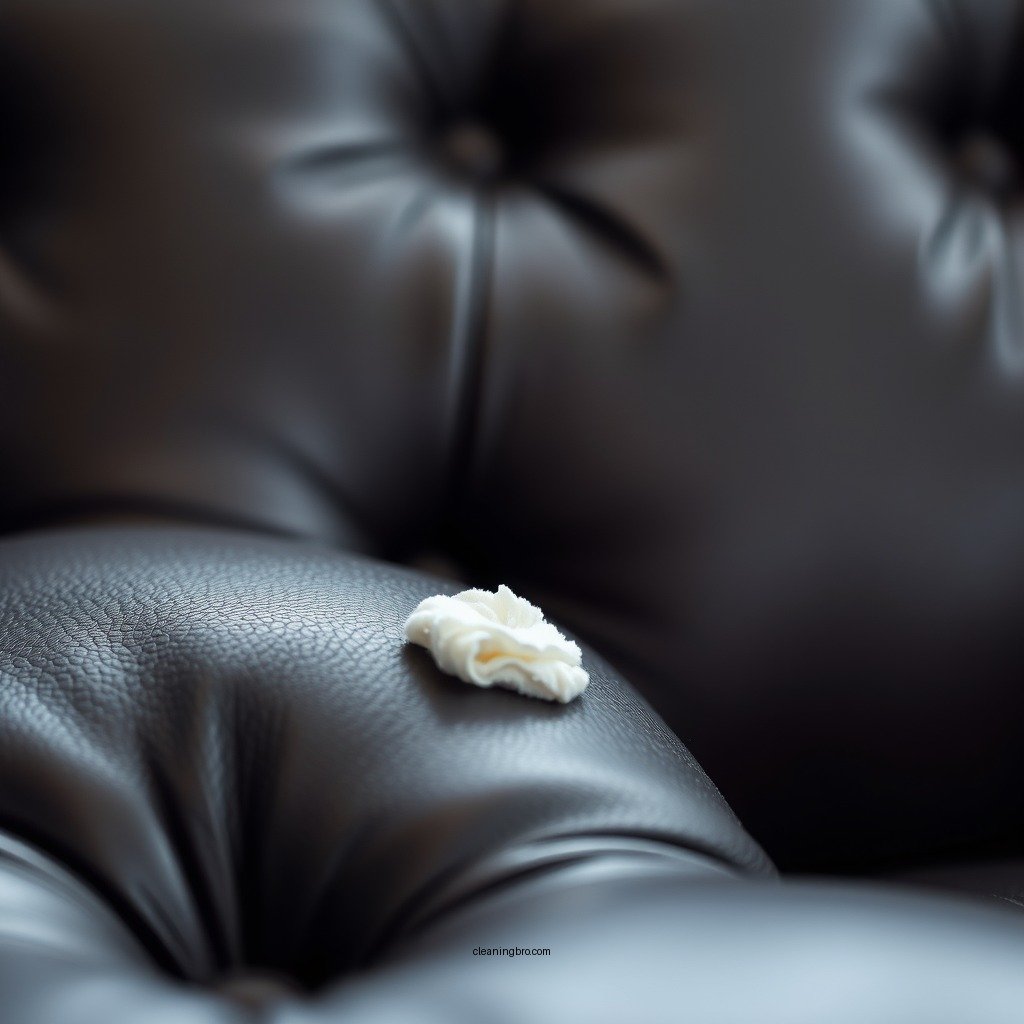 Blotting the Stain - how to clean pee off a leather couch