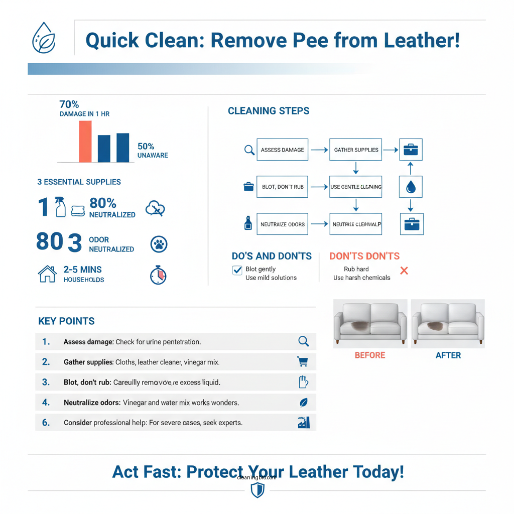 how to clean pee off a leather couch - Data Infographic and Statistics