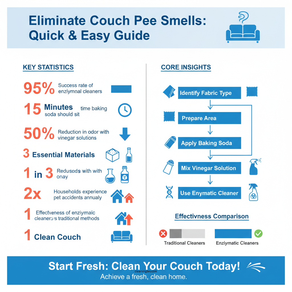 how to clean pee smell out of couch - Data Infographic and Statistics