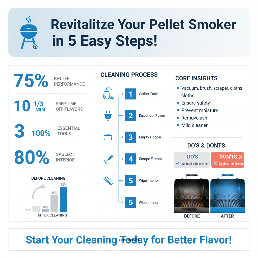 how to clean pellet smoker - Data Infographic and Statistics