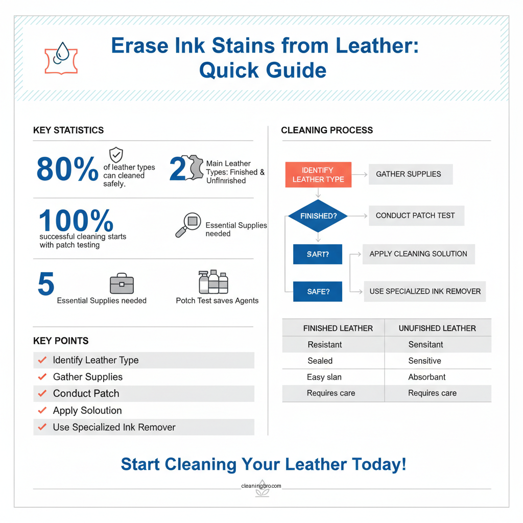 how to clean pen ink from leather - Data Infographic and Statistics