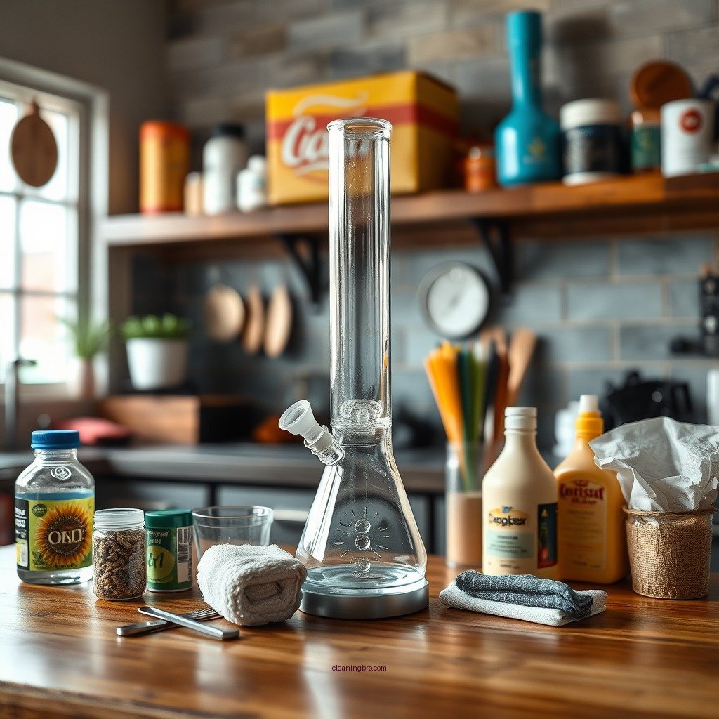 Gather Your Cleaning Supplies - how to clean percolator bong