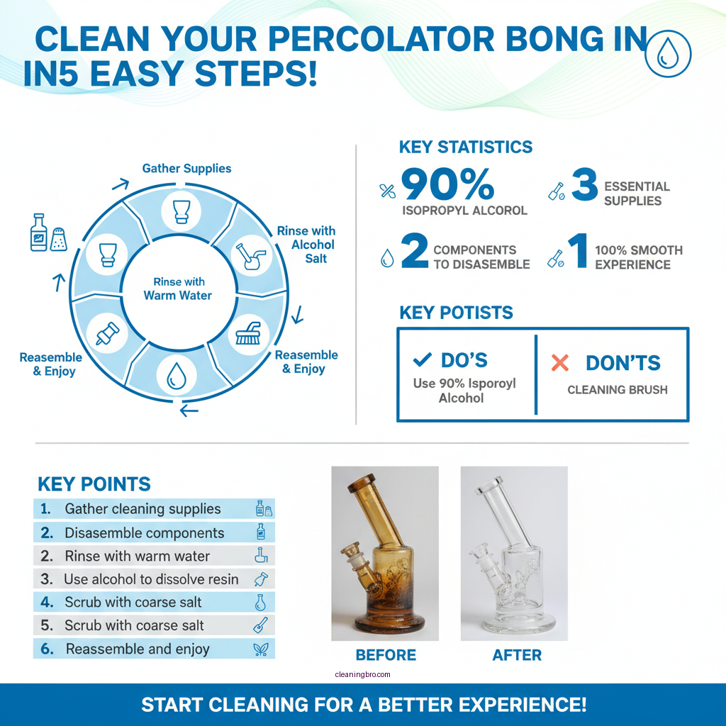 how to clean percolator bong - Data Infographic and Statistics
