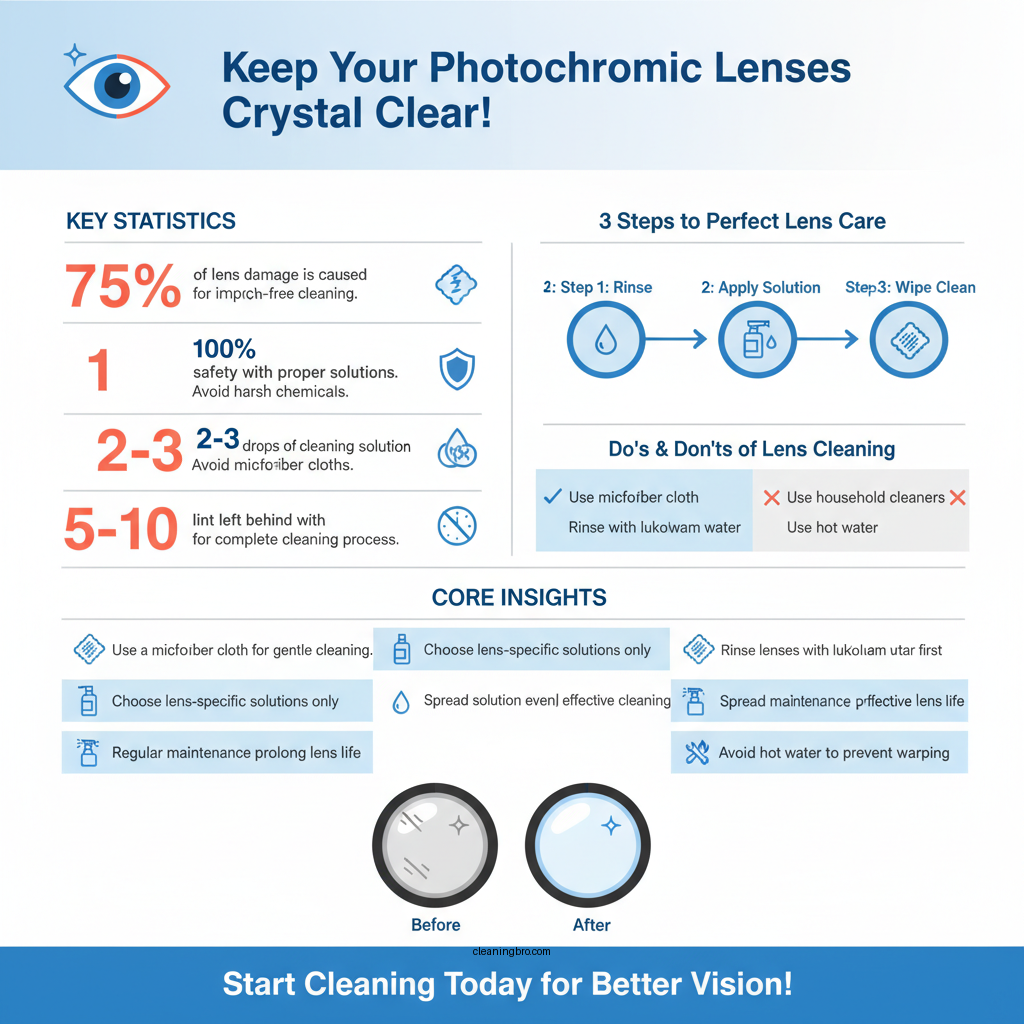 how to clean photochromic lenses - Data Infographic and Statistics