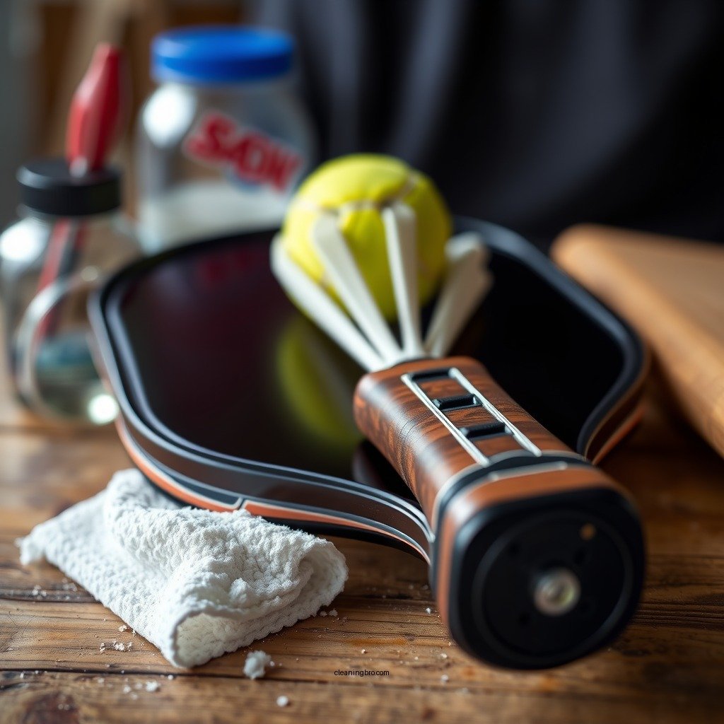 Materials Needed for Cleaning - how to clean pickleball paddle grip