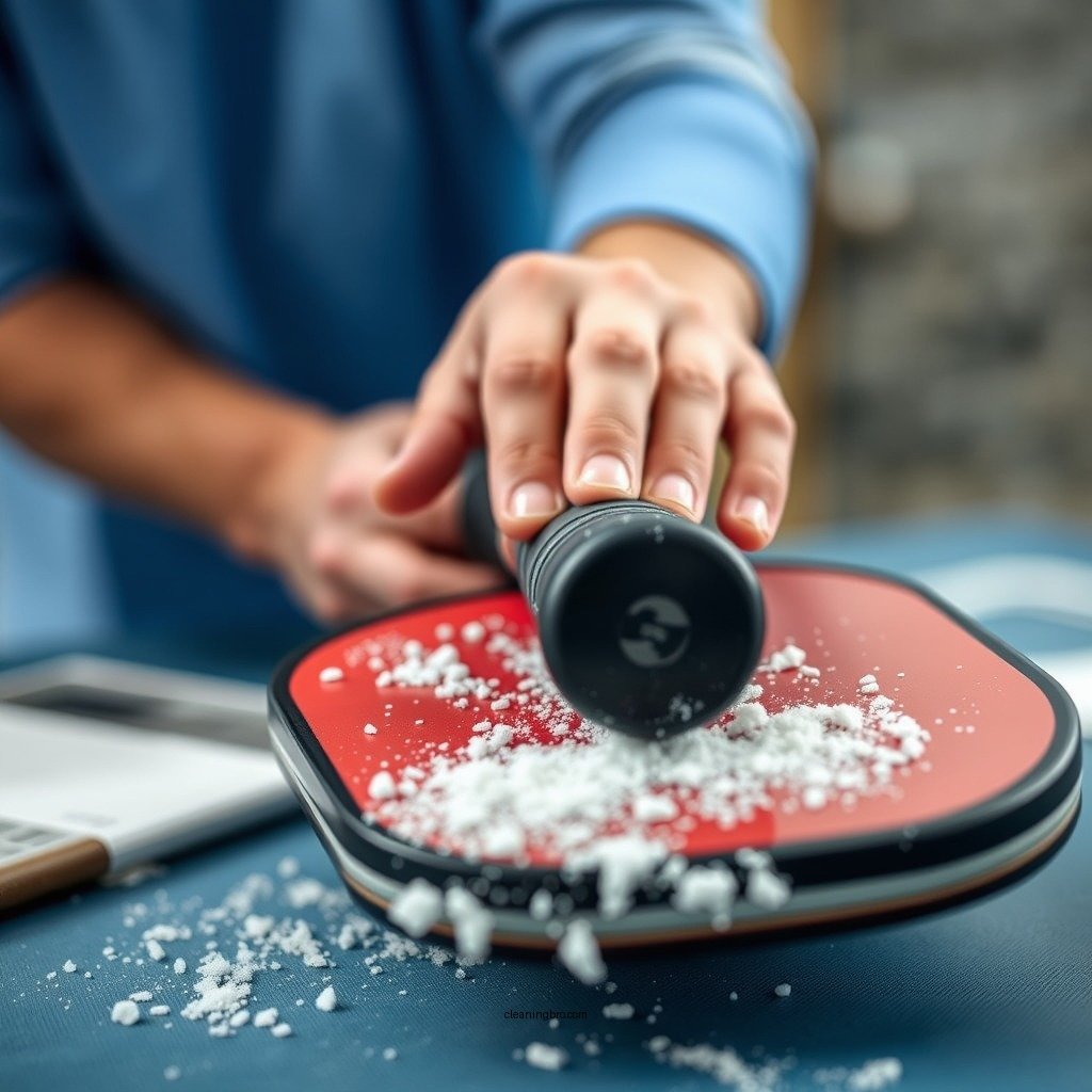 Step-by-Step Cleaning Process - how to clean pickleball paddle grip