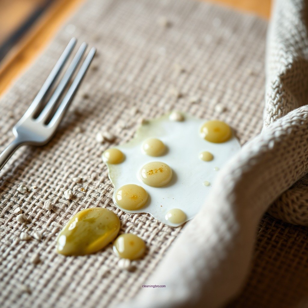 Dealing with Stains - how to clean placemats