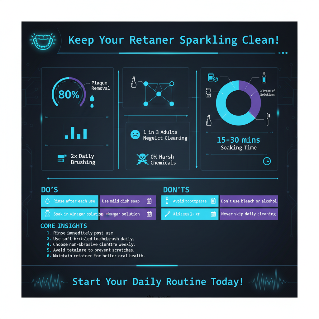 how to clean plaque off retainer - Data Infographic and Statistics