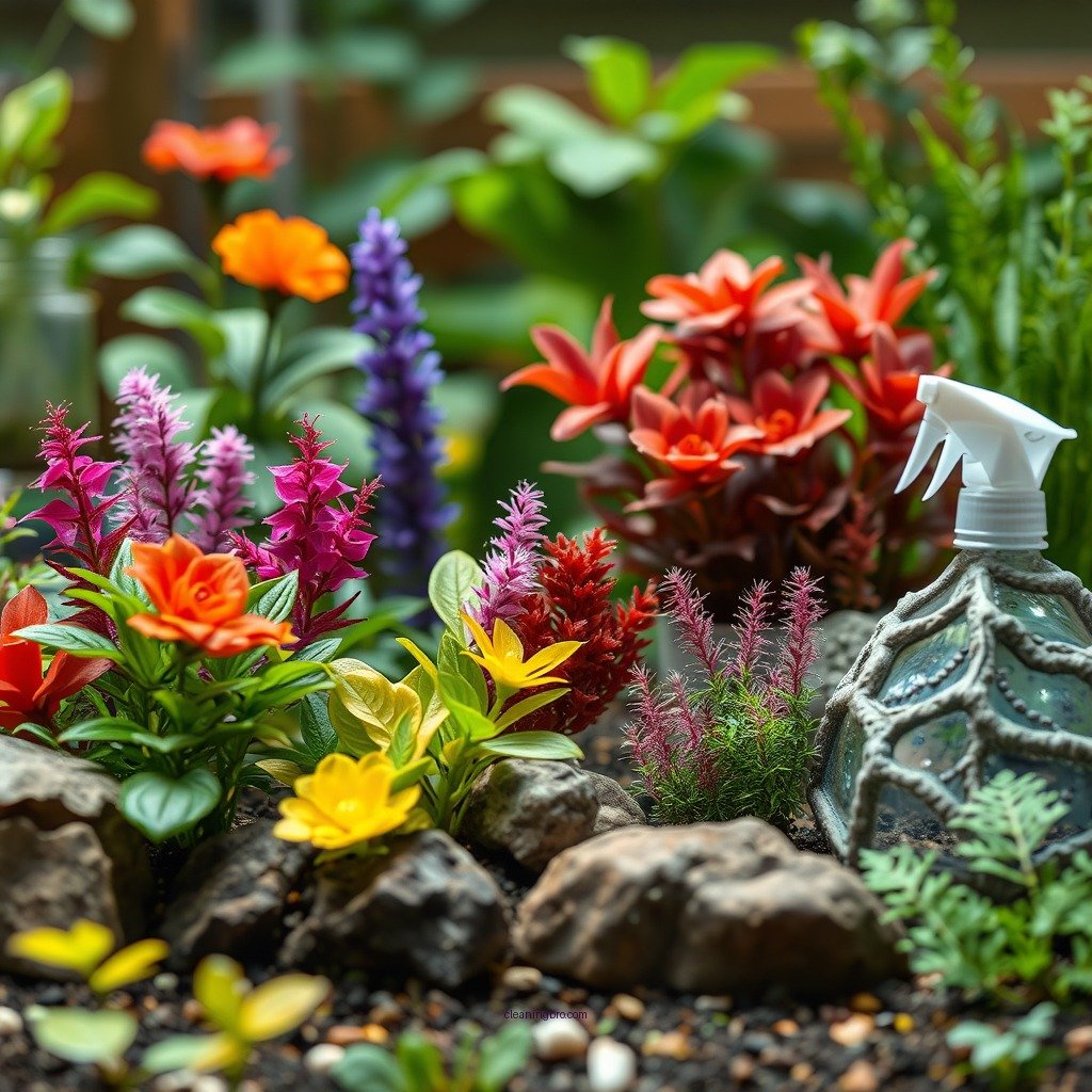 Gather Your Cleaning Supplies - how to clean plastic aquarium plants