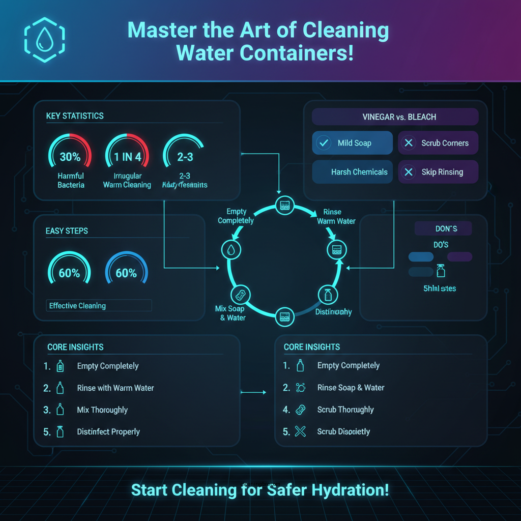 how to clean plastic water containers - Data Infographic and Statistics
