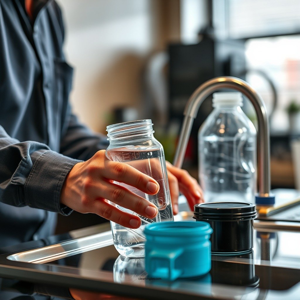 The Cleaning Process - how to clean plastic water containers