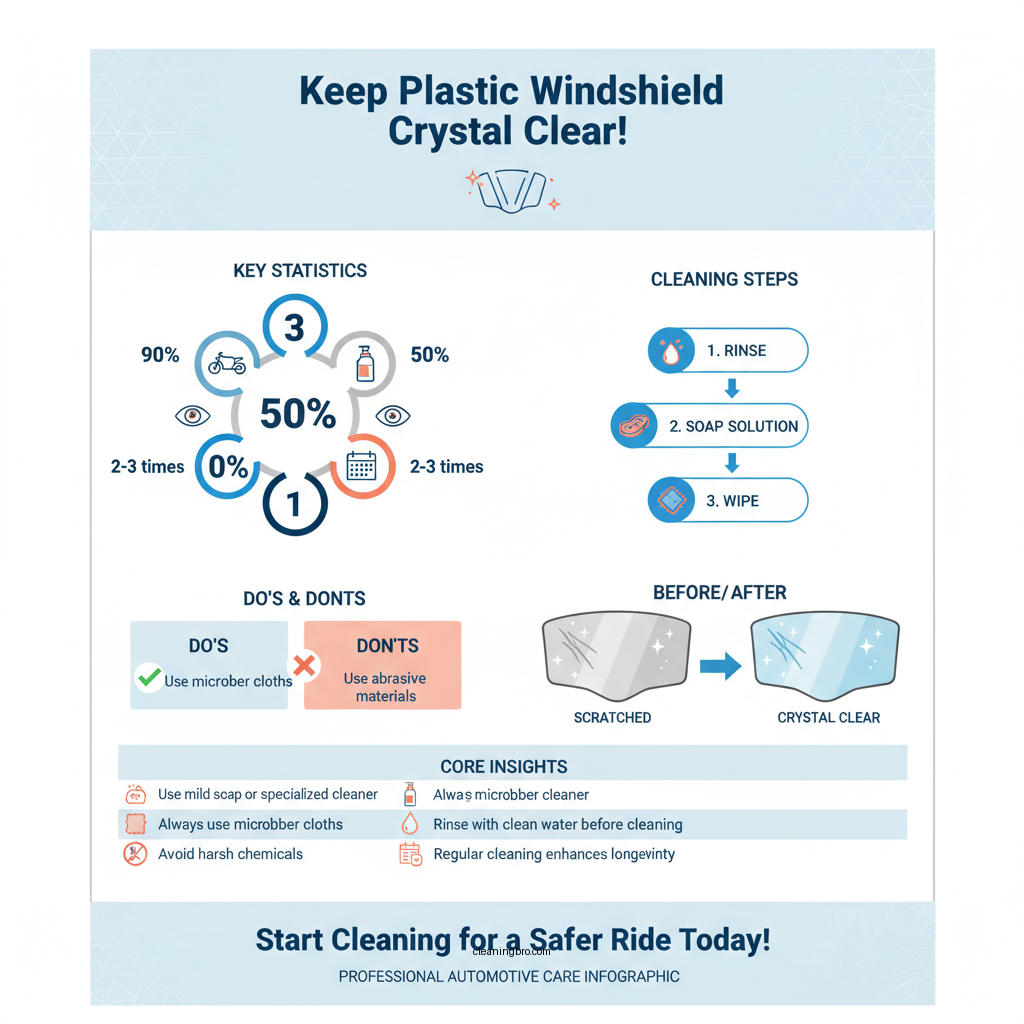 how to clean plastic windshield - Data Infographic and Statistics